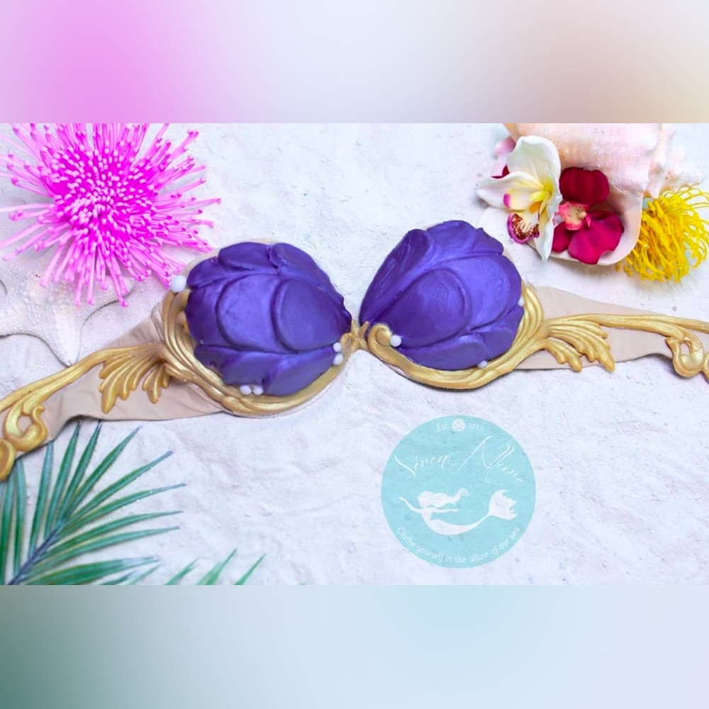 Little mermaid silicone bra top
